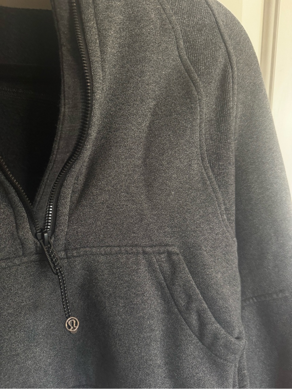 lululemon athletica Charcoal Half-Zip Hooded Pullover - Picture 3 of 3